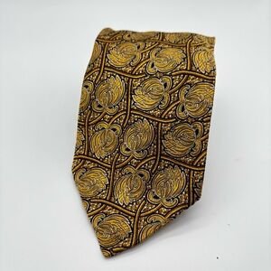 Robert Talbott Seven Fold Silk Tie Limited Edition 37/40 Gold Black Floral $245